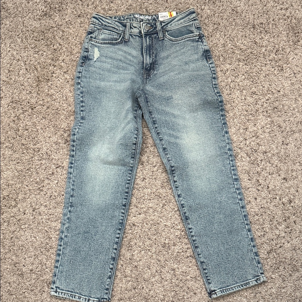 Sonoma Light Blue Straight Leg Women's Jeans